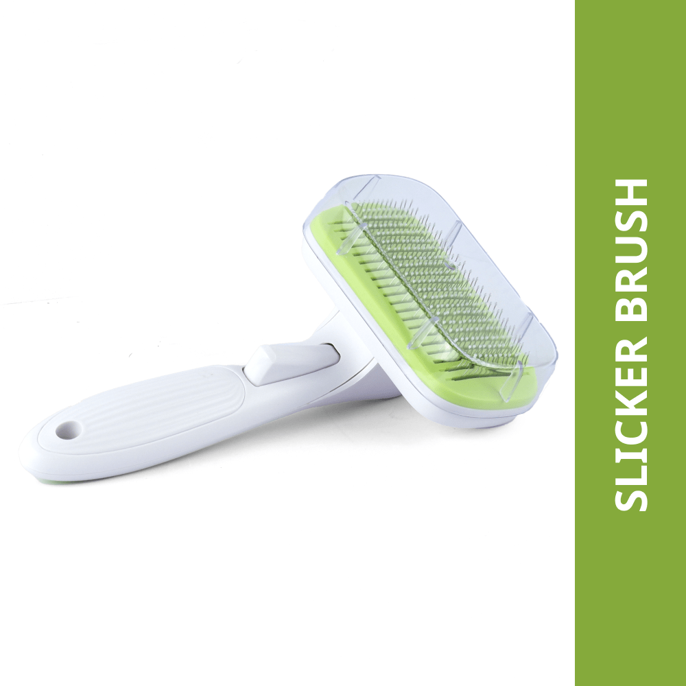 Kiki N Pooch Pets Grooming & Cleaning Slicker Self Cleaning Hair Brush for Dogs and Cats