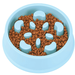 Emily Pets Interactive Food Bowl for Dogs (Blue)
