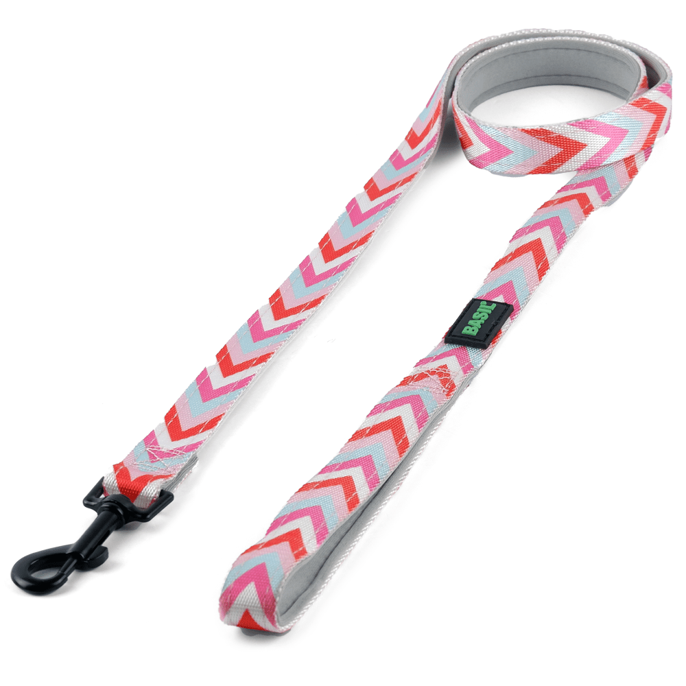 Basil Printed Leash for Dogs and Cats (Pink) Both-Collar, Leashes, harnesses Basil XL:31mm Width