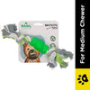 Basil Cotton Rope Rubber Chew Toy with Hard TPR Centre for Dogs Dogs-Toys Basil