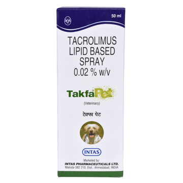 Intas Takfa Pet Spray (Tacrolimus) for Dogs (50ml)