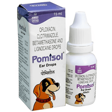 Intas Pomisol Ear Drops for Dogs & Cats (15ml)