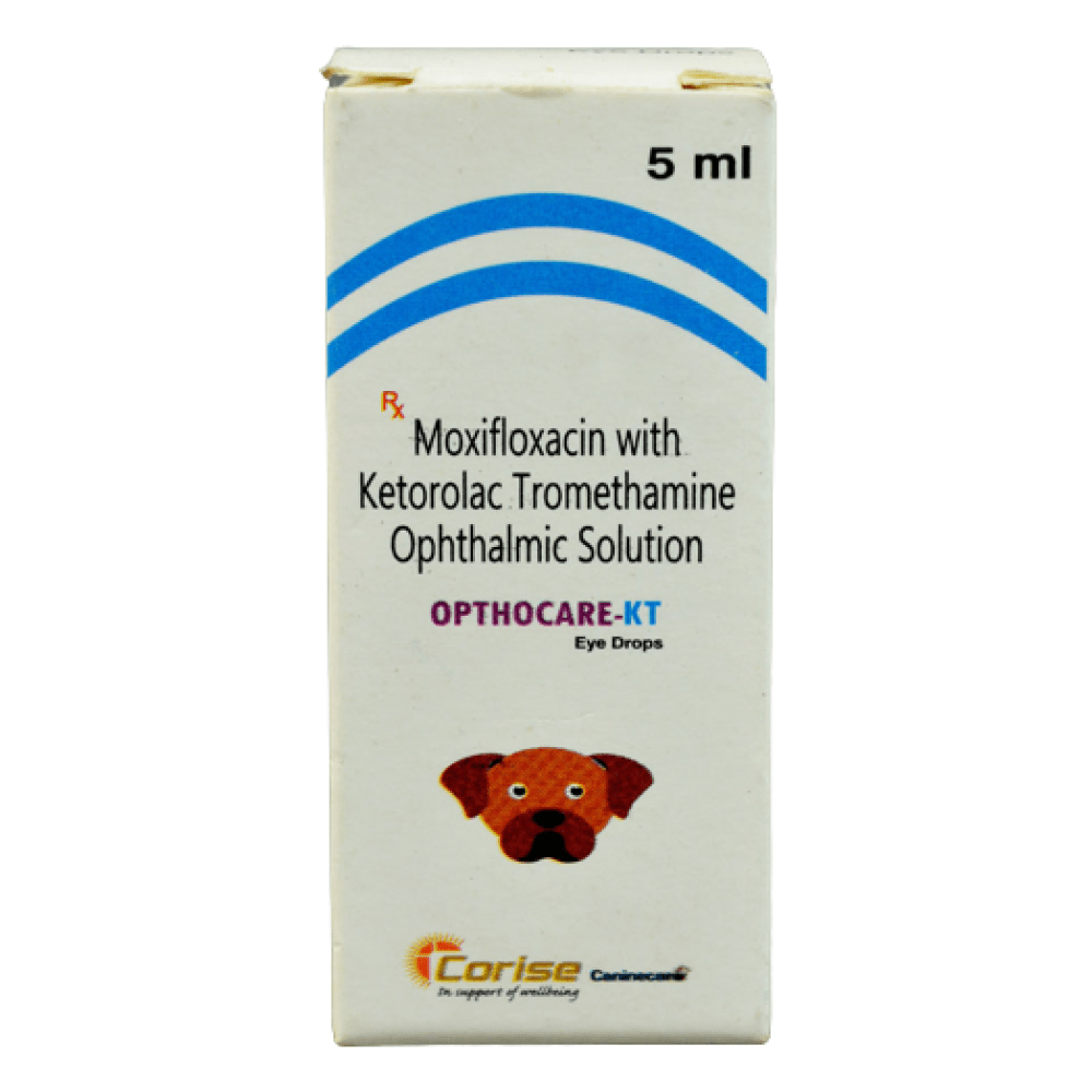 Corise Opthocare KT (Moxifloxacin Ketorolac) Eye Drops for Dogs & Cats (5ml)