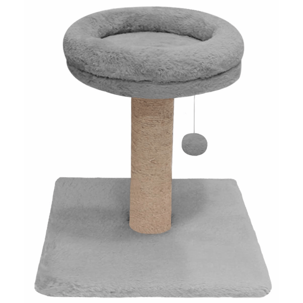 Hiputee Fur Activity Cat Tree Scratching Post with Natural Sisal Tower for Kittens & Cats