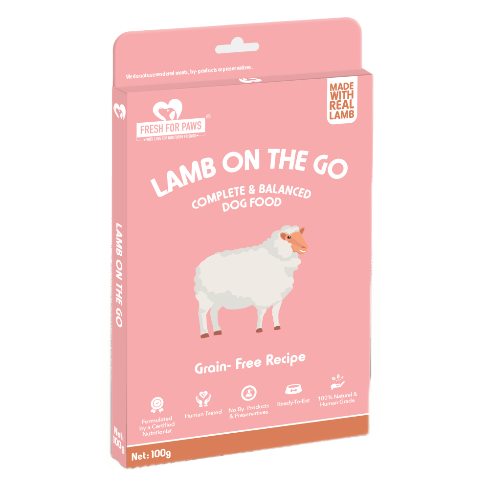 Fresh For Paws Lamb On The Go Dog Wet Food (100g) Dogs-Fresh Food Fresh For Paws 100g