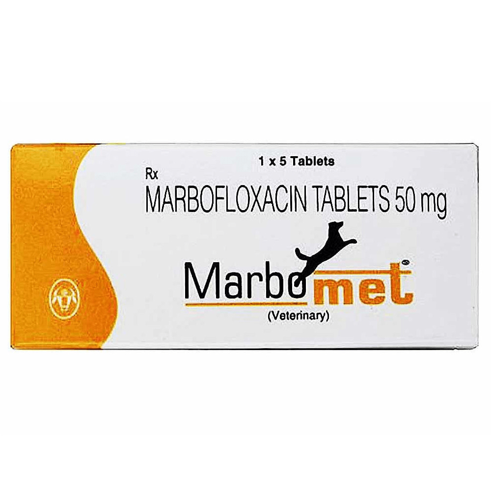 Intas Marbomet 50mg (Marbofloxacin) Tablets for Dogs & Cats