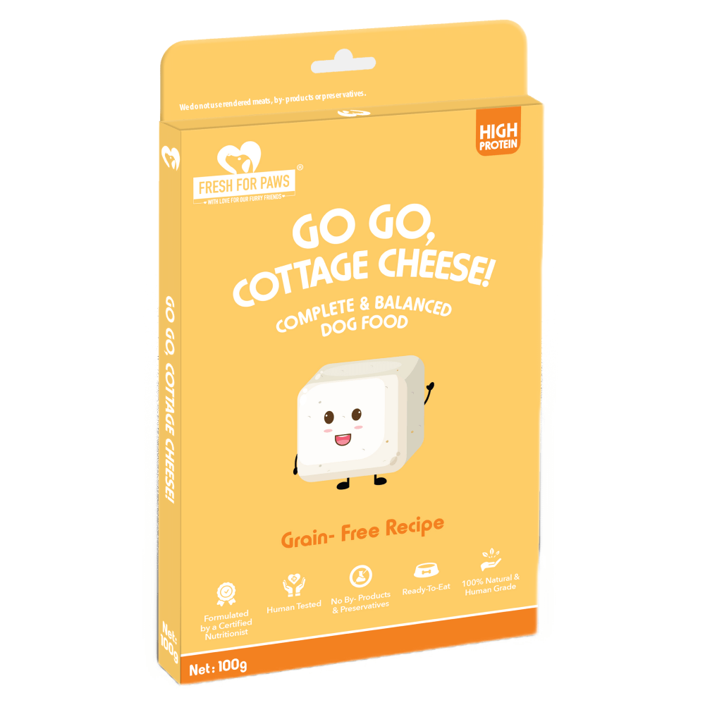Fresh For Paws Go Go Cottage Cheese Dog Wet Food (100g) Dogs-Fresh Food Fresh For Paws 100g