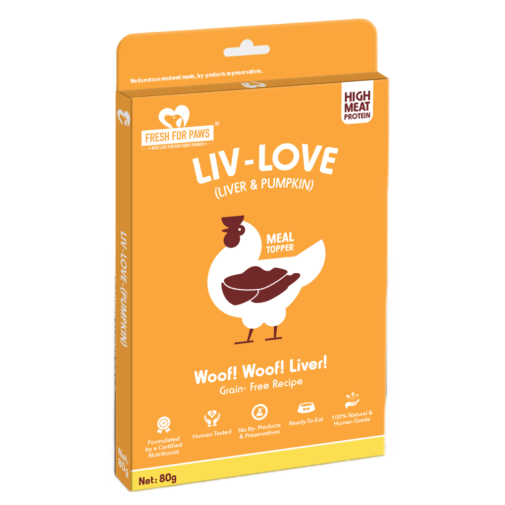 Fresh For Paws Chicken Liver & Pumpkin Liv Love Dog Wet Treats