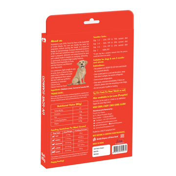 Fresh For Paws Chicken Liver & Carrot Liv Love Supplement for Dogs