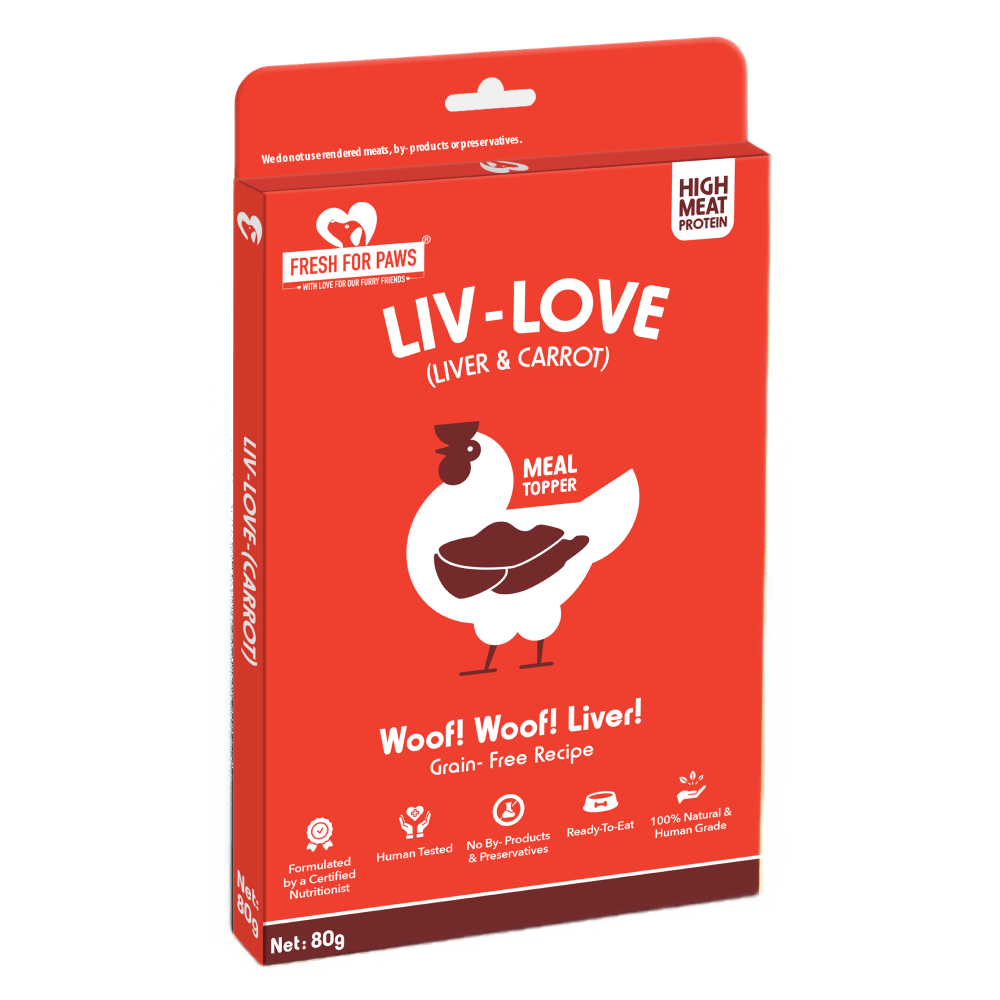 Fresh For Paws Chicken Liver & Carrot Liv Love Dog Wet Treats