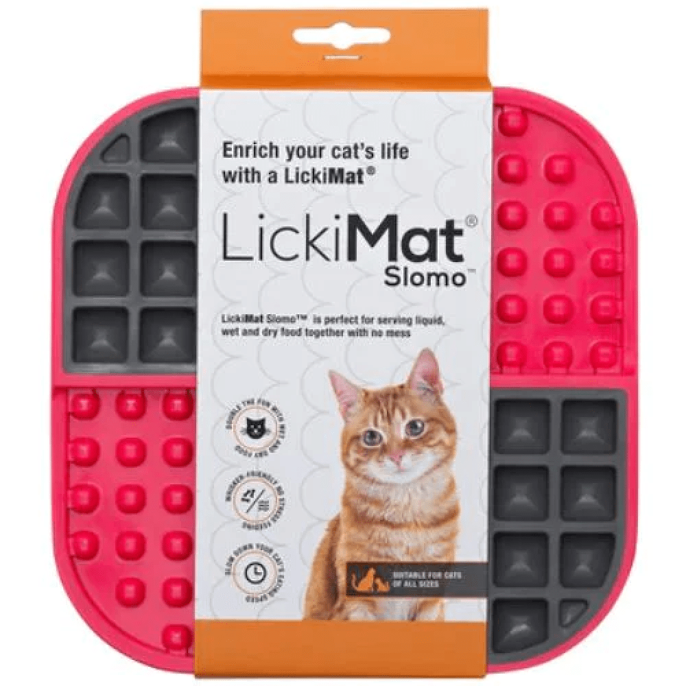 LickiMat SloMo Slow Feeder for Cats and Dogs (Pink)