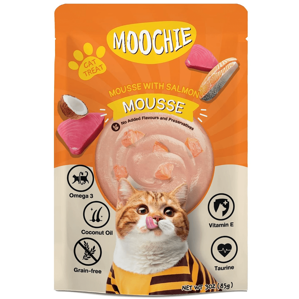 Moochie Mousse with Salmon Grain Free Cat Treats Cats-Treats & Others Moochie