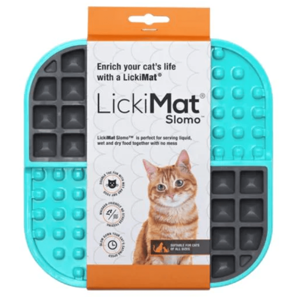 LickiMat SloMo Slow Feeder for Cats and Dogs (Turquoise)
