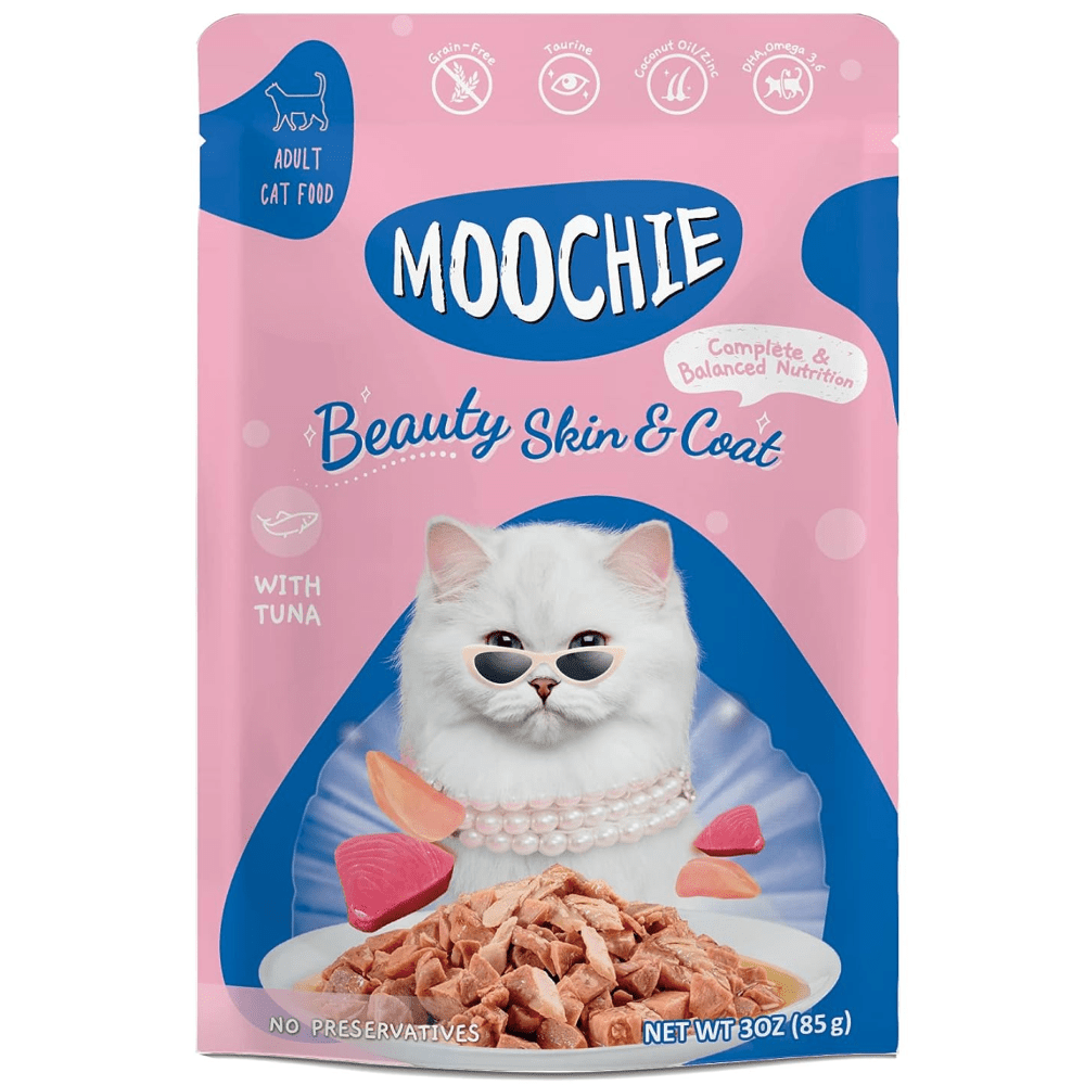 Moochie Tuna Grain Free Beauty Skin & Coat Adult Cat Treats