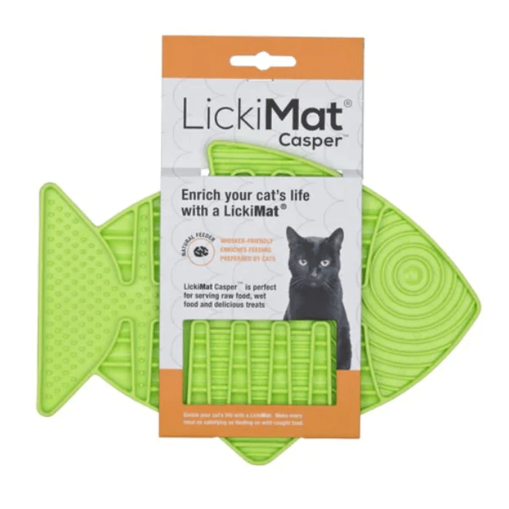 LickiMat  Casper Slow Feeder for Cats (Green)