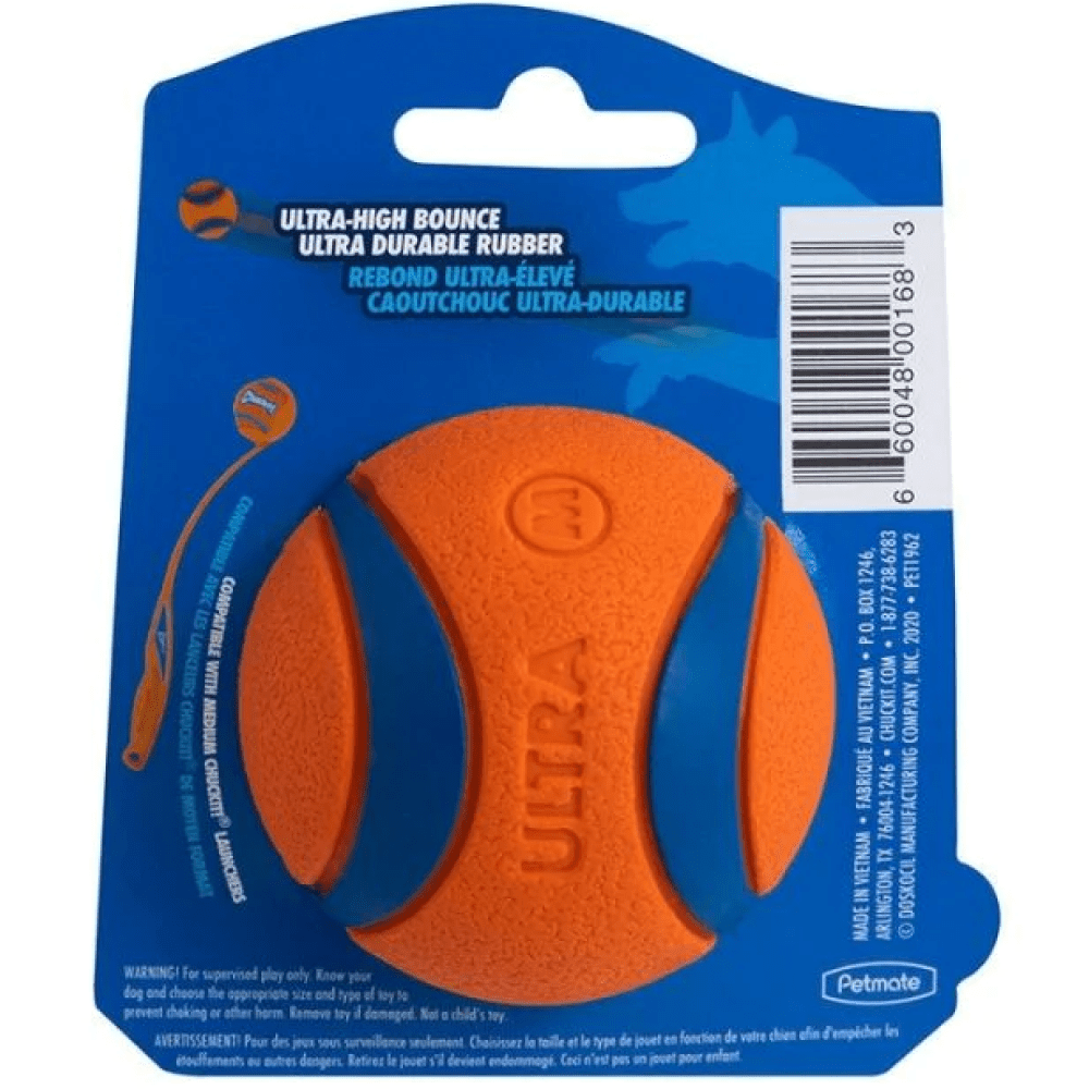 Chuckit! Ultra Ball Toy for Dogs (Blue/Orange) | For Medium Chewers