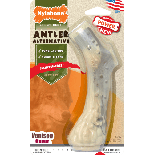 Nylabone Spilt Antler Nature Inspired Power Chew Toy for Dogs