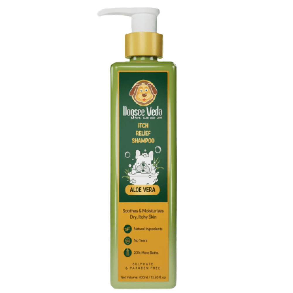 Dogsee Veda ITCH RELIEF Aloe Vera Shampoo for Dogs (400ml)
