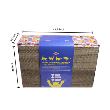 Pawsindia 5 in 1 Replacebale Box Scratcher for Cats (Brown)