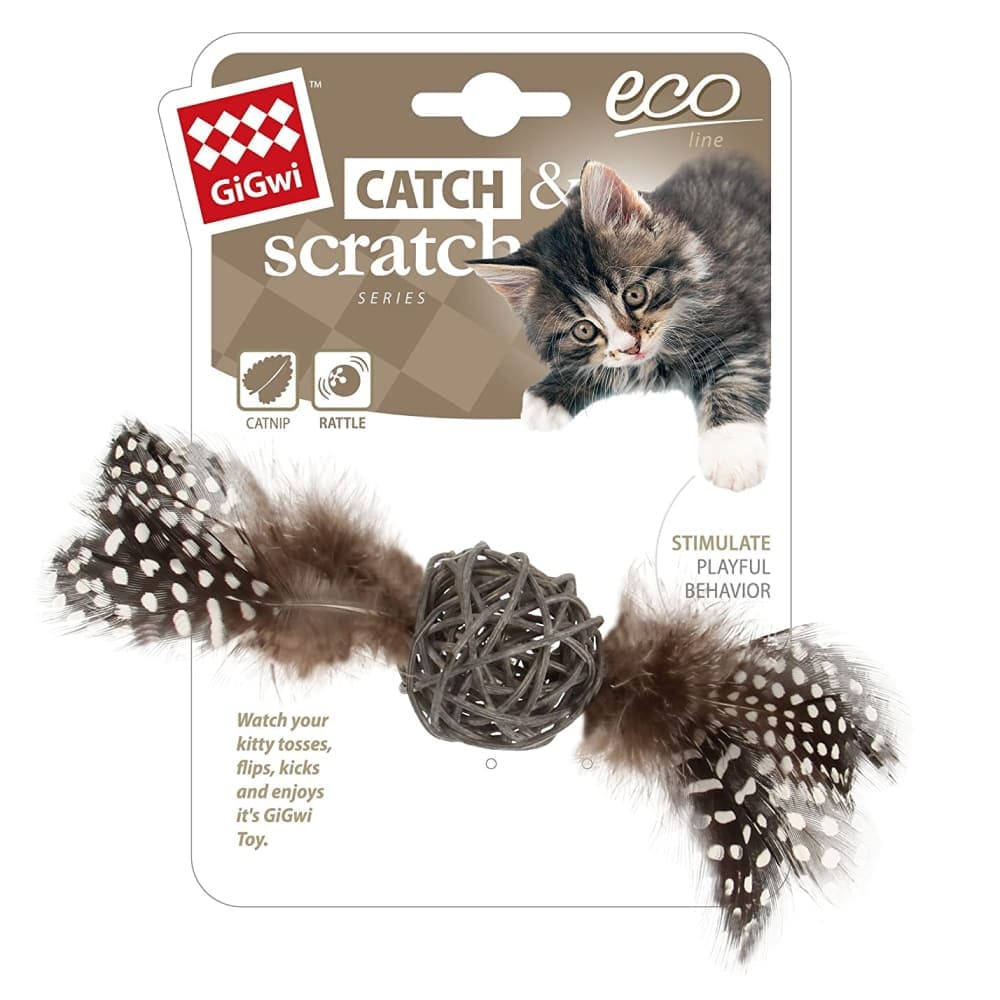 Gigwi Eco Line Catch Scratch with Rattle Toy for Cats