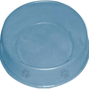 Emily Pets Single Round Bowl dog food bowls for Dogs and Cats (Blue)