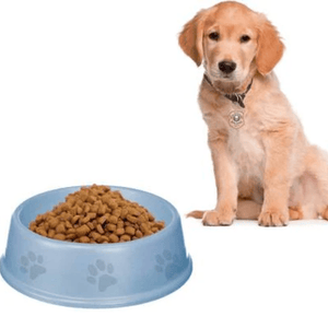 Emily Pets Single Round Bowl dog food bowls for Dogs and Cats (Blue)