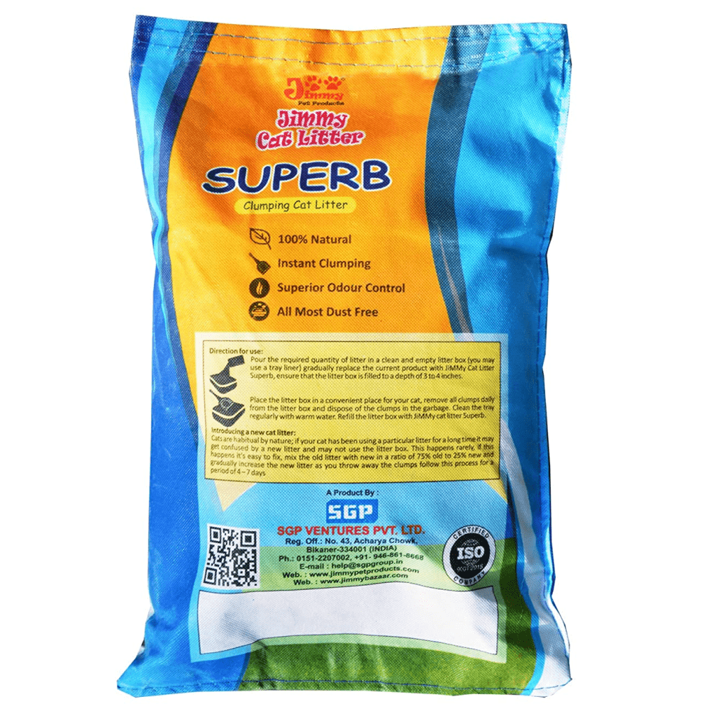 JiMMy Superb Baby Powder Scented Clumping Cat Litter