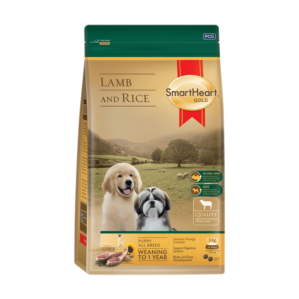 SmartHeart Gold Lamb & Rice Puppy Dry Food