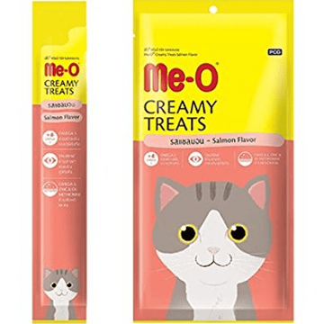 Me O Creamy Salmon and Creamy Bonito Cat Treat Combo