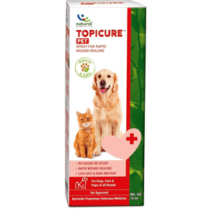 Natural Remedies Topicure Pet Wound Healing Spray for Dogs and Cats