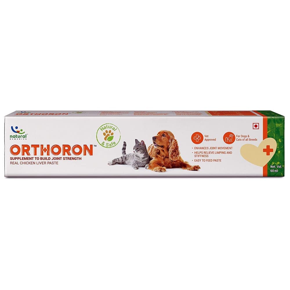 Natural Remedies Orthoron Joint Supplement Paste for Dogs and Cats Rewards Both-Health & Wellness Natural Remedies 60mL