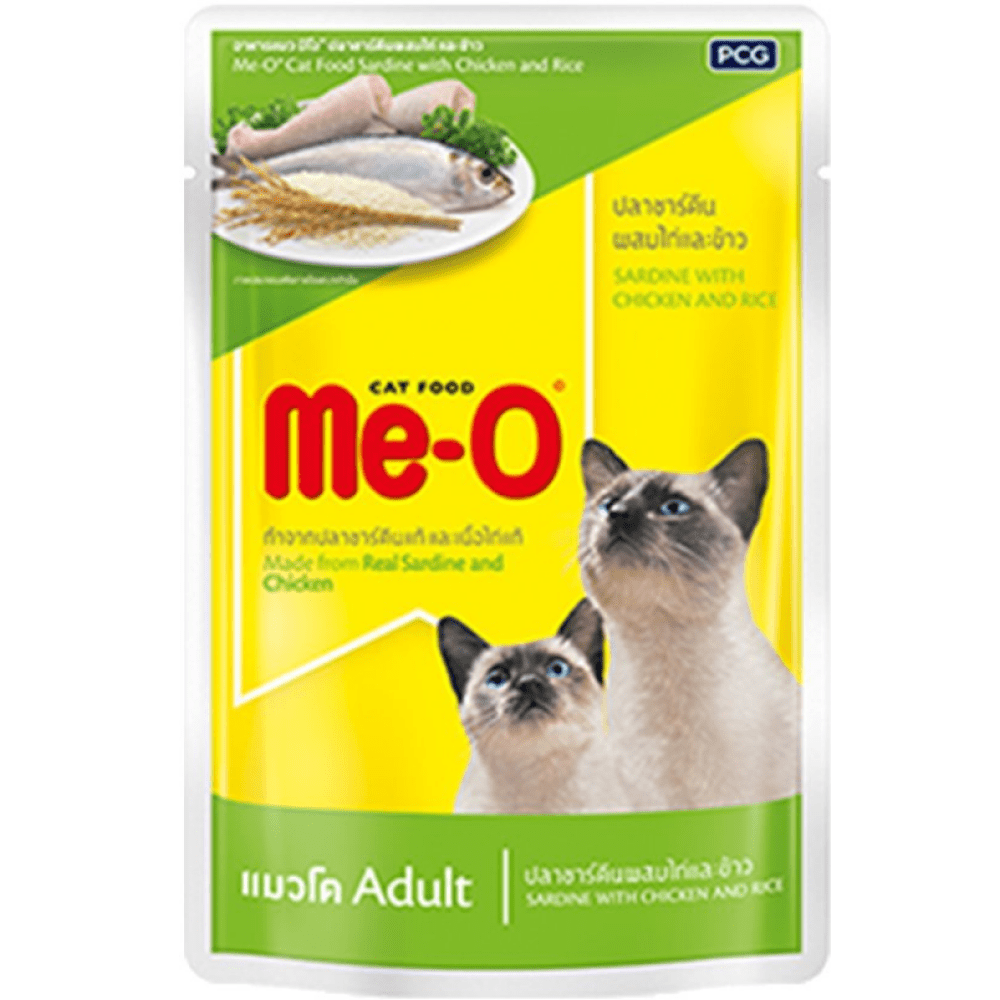 Me O Sardine with Chicken & Rice Adult Cat Wet Food