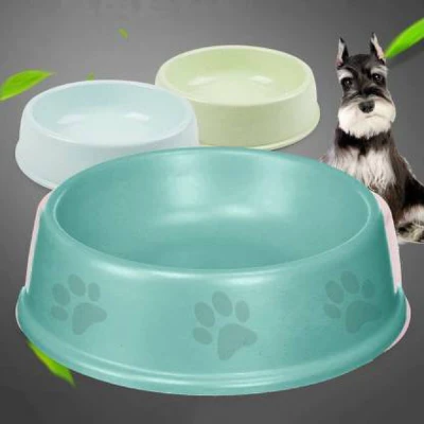 Emily Pets Single Round Bowl dog food bowls for Dogs and Cats (Green)