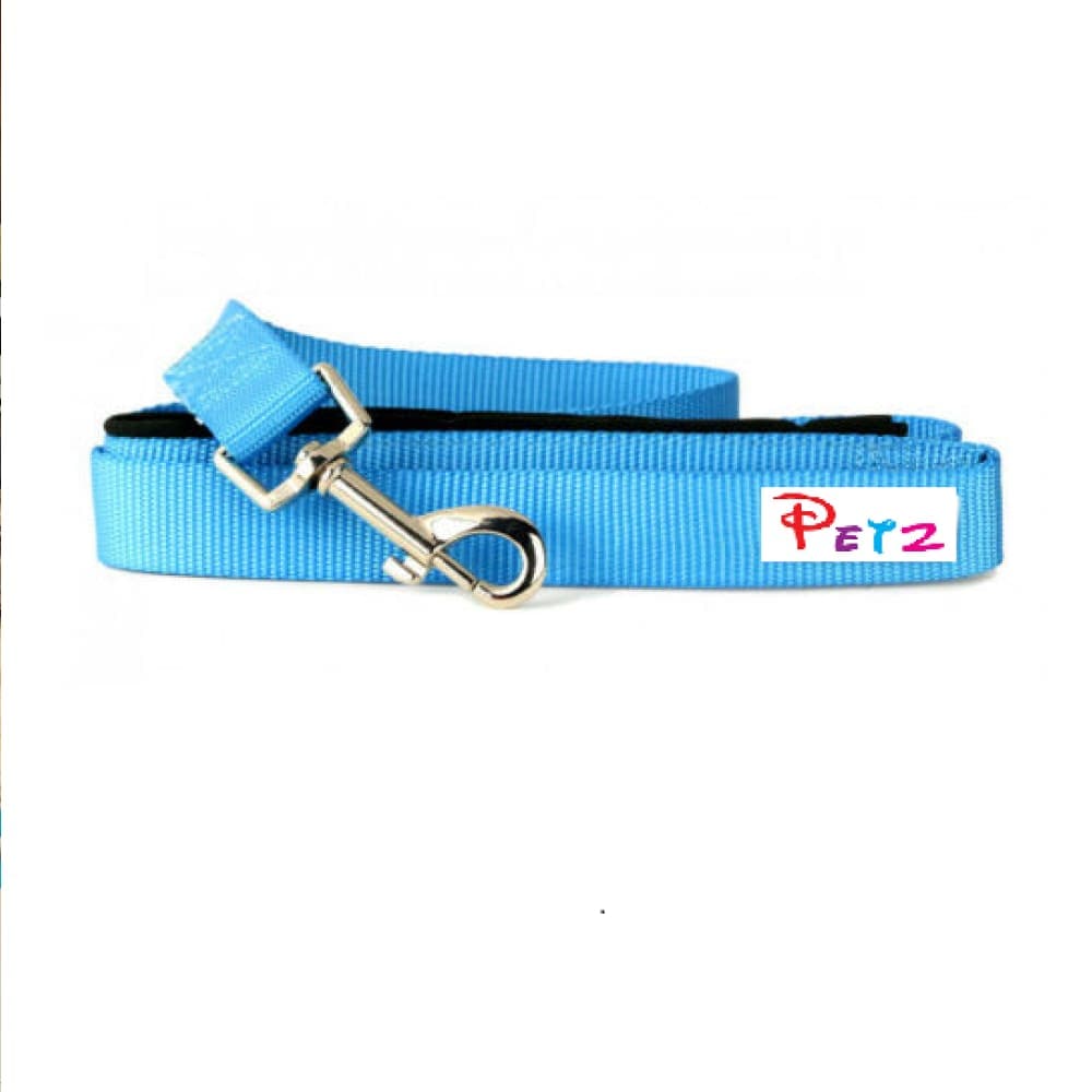 Glenand Petz Pure Nylon Padded Leash for Dogs (Light Blue)