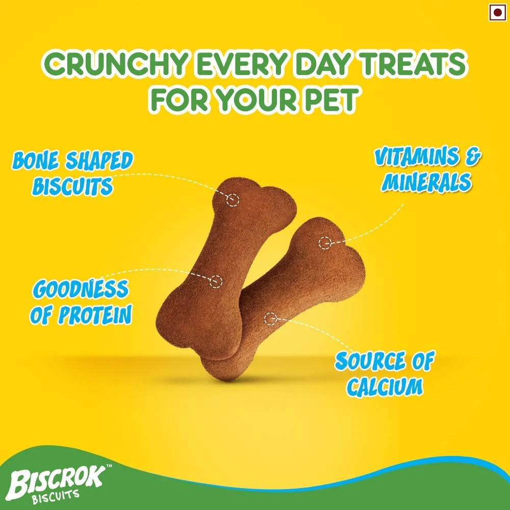 Pedigree PRO Large Breed Puppy Dry Food and Chicken Flavour Biscrok Treat Combo (3kg +900g) Exclusive Combo Pedigree