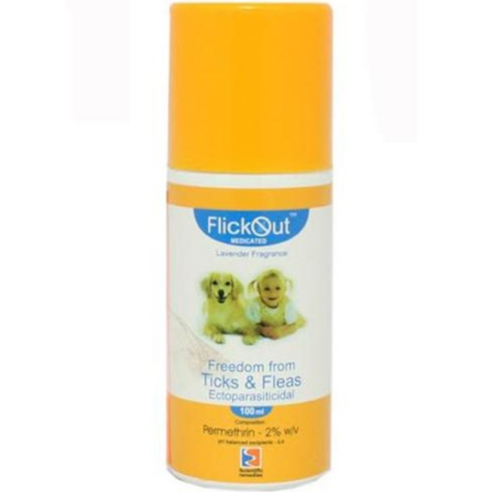 Scientific Remedies Flickout Tick Treatment Spray for Dogs