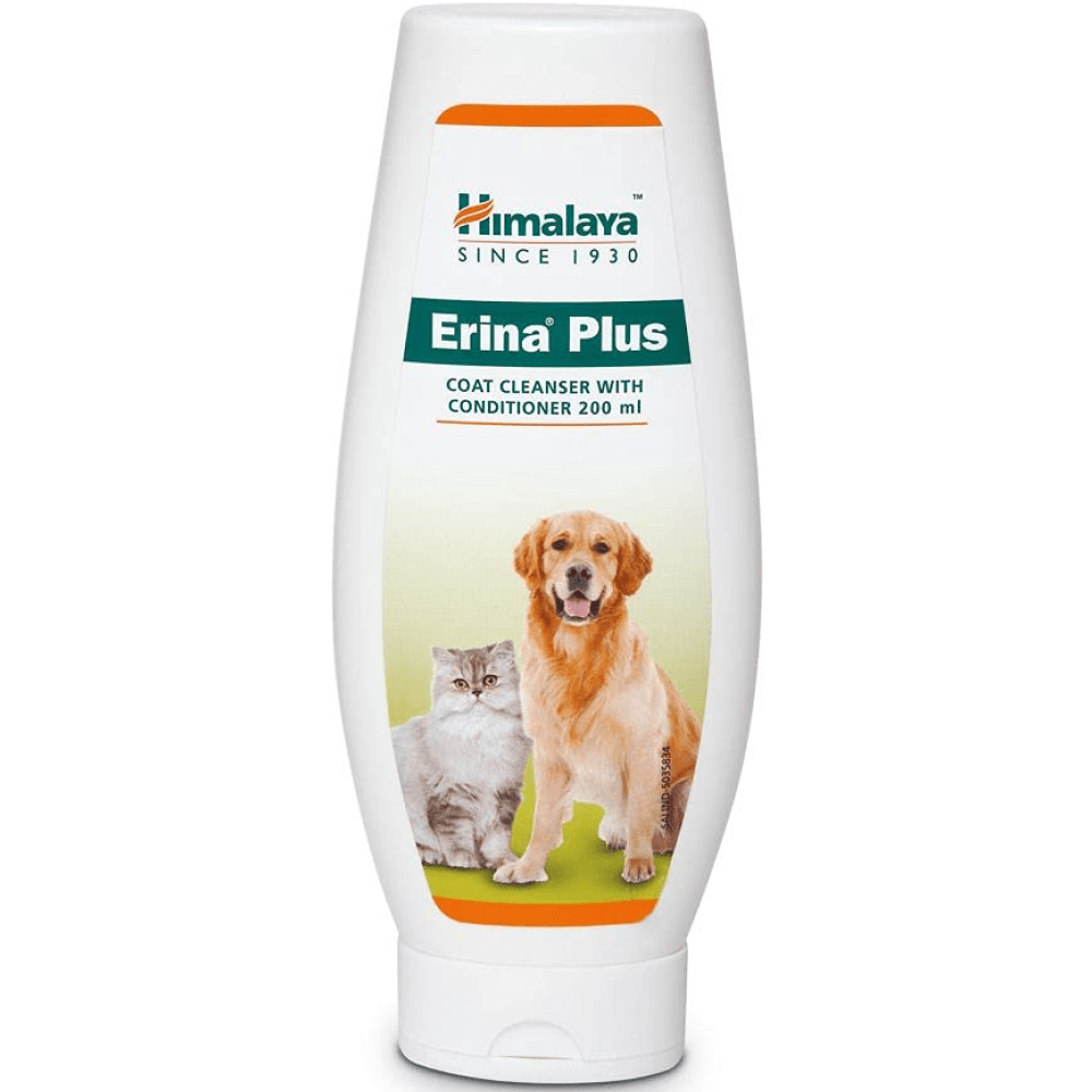 Himalaya Erina Plus Coat Cleanser with Conditioner for Dogs and Cats (Limited Shelf Life) Dogs-Grooming Supplies Himalaya