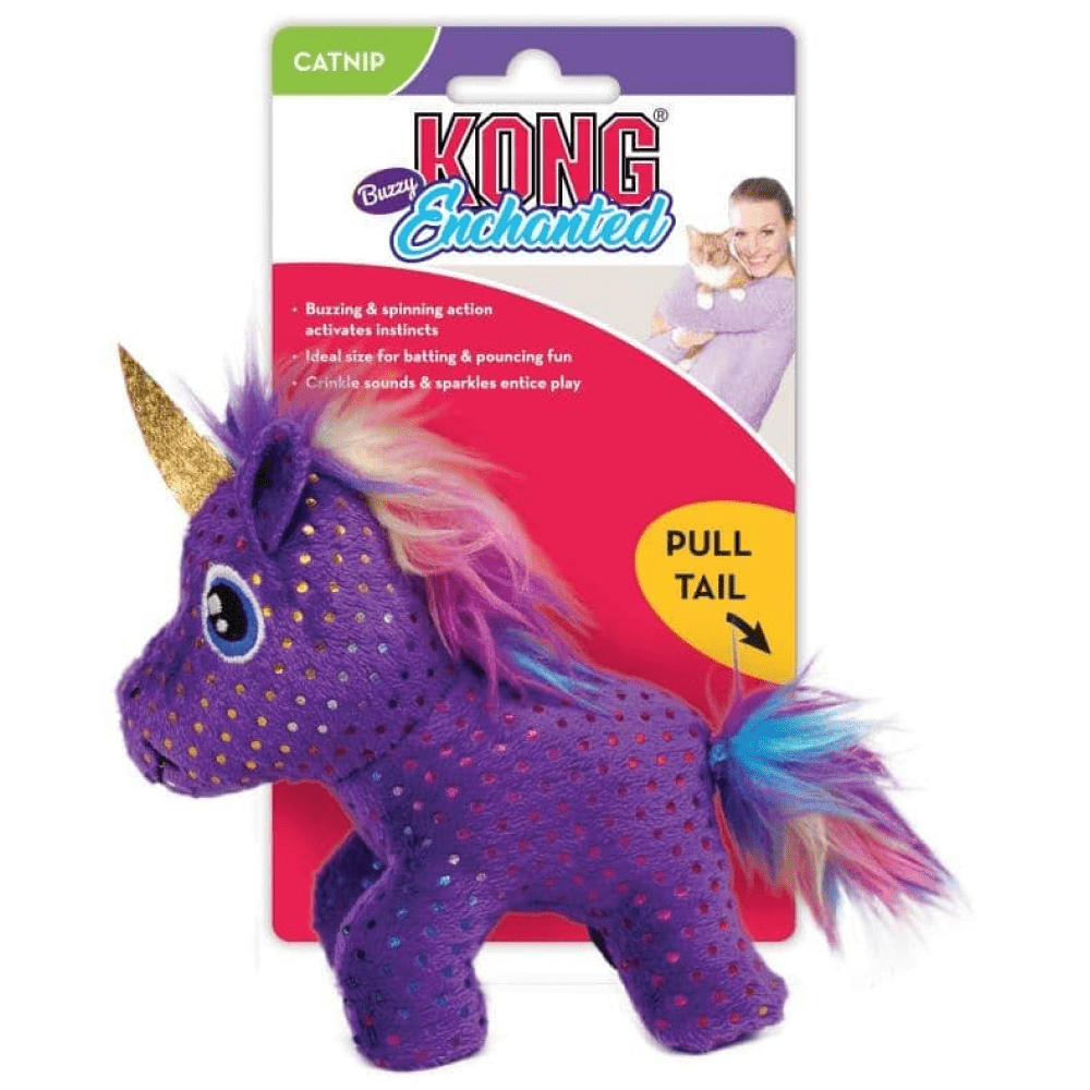Kong Enchanted Buzzy Unicorn Toy for Cats