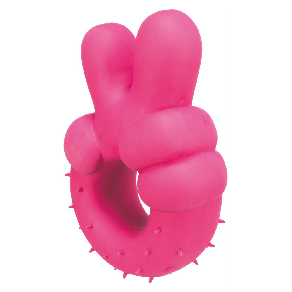 Trixie Peace Hand Sign Toy for Dogs