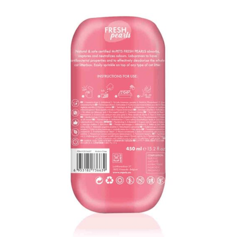 M Pets Fresh Pearls Natural Cat Litter Deodoriser (Floral) Litter Supplies M Pets