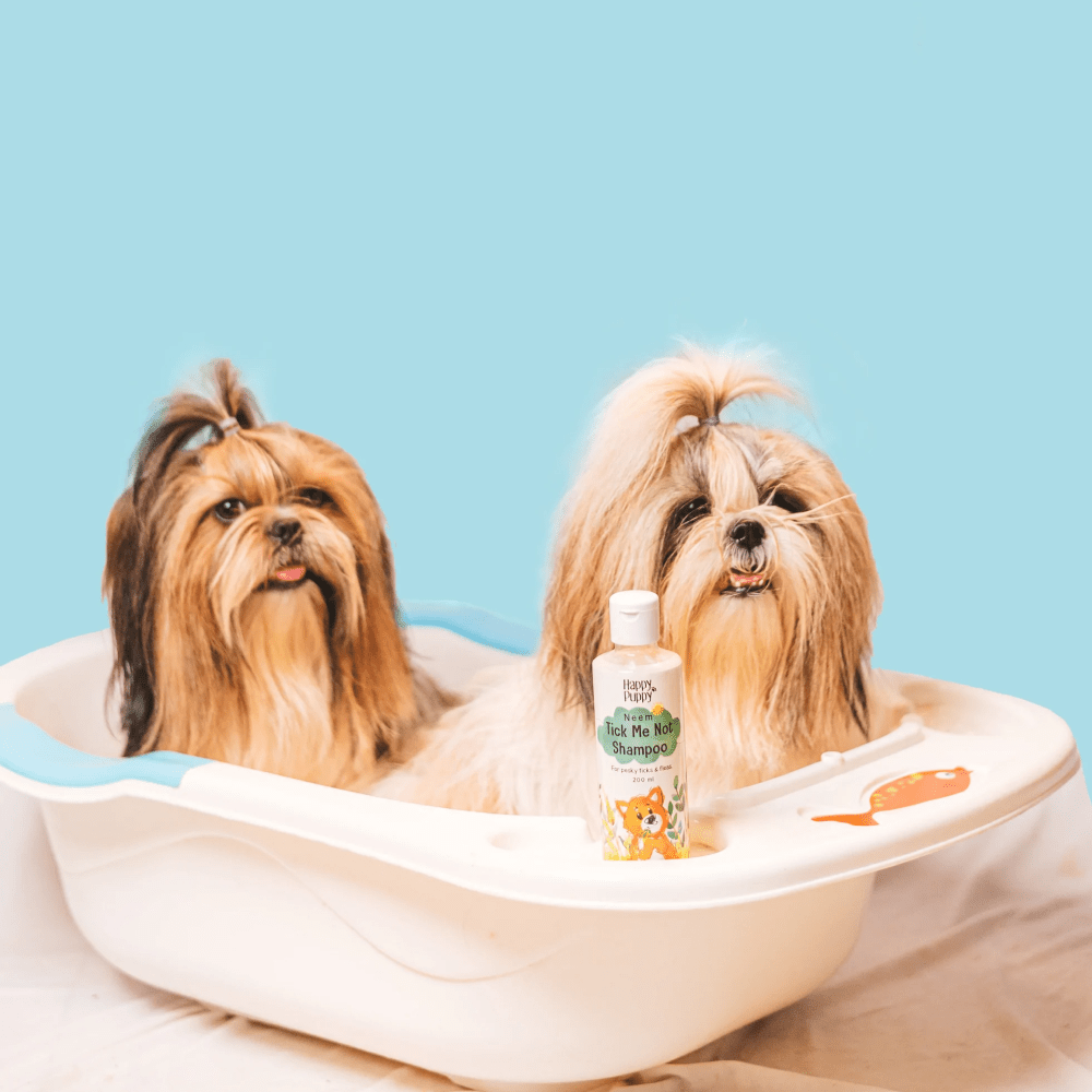 Happy Puppy Organic Tick Me Not Shampoo Neem for Dogs and Cats