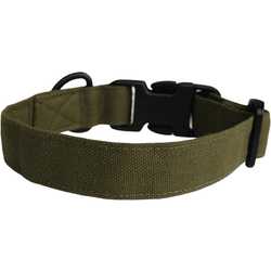 Lana Paws Canvas Collar for Dogs (Rain Forest/ Olive)