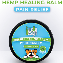 Cure By Design Hemp Healing Balm for Dogs and Cats (Pain Relief)