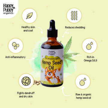 Happy Puppy Organic Hemp Oil for Dogs and Cats