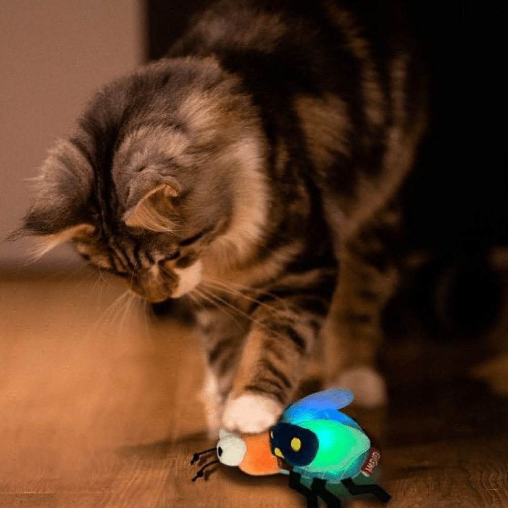 GiGwi Shinning Friends Firefly with LED light and Catnip inside Toy for Cats