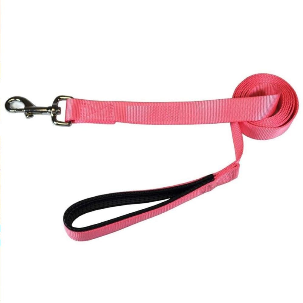 Glenand Petz Pure Nylon Padded Leash for Dogs (Pink)