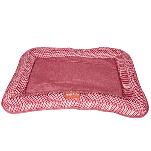 Emily Pets Rectangle Shape Bed for Dogs and Cats (Red)