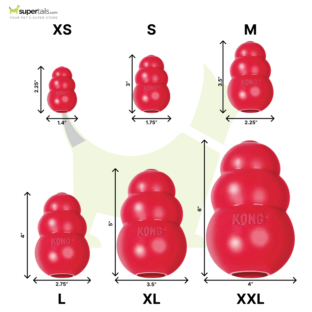 Kong Classic Toy for Dogs (Red) | For Aggressive Chewers