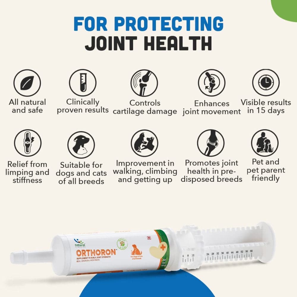 Natural Remedies Orthoron Joint Supplement Paste for Dogs and Cats Both-Health & Wellness Natural Remedies