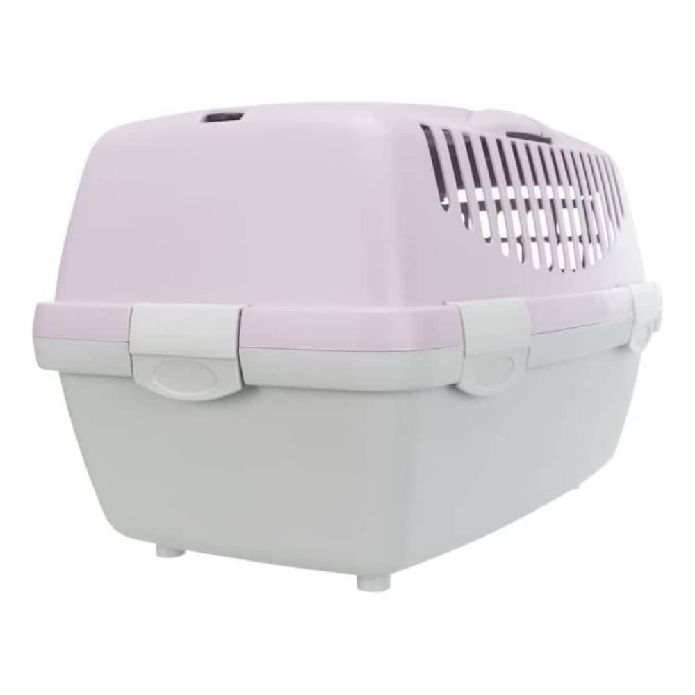 Trixie Capri 1 AKASA ApprovedTransport Box for Dogs and Cats (Light Grey/Liliac) Both-Bedding, Mats & Travel Supplies Trixie